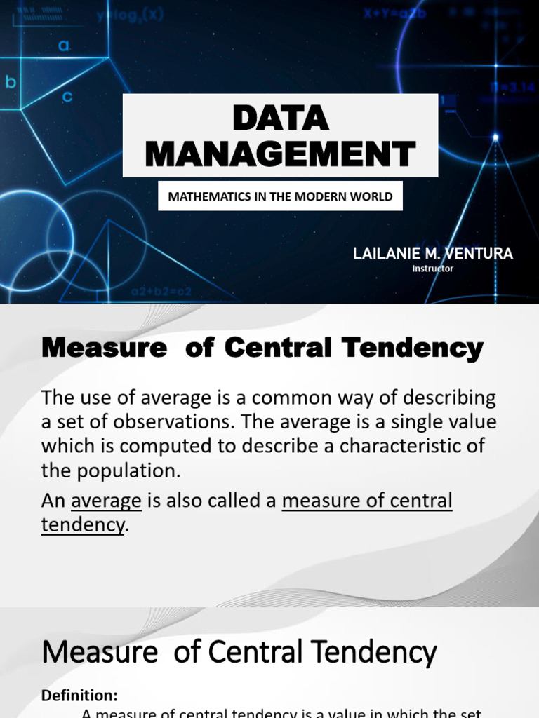 Data Management Ungrouped and Grouped | PDF
