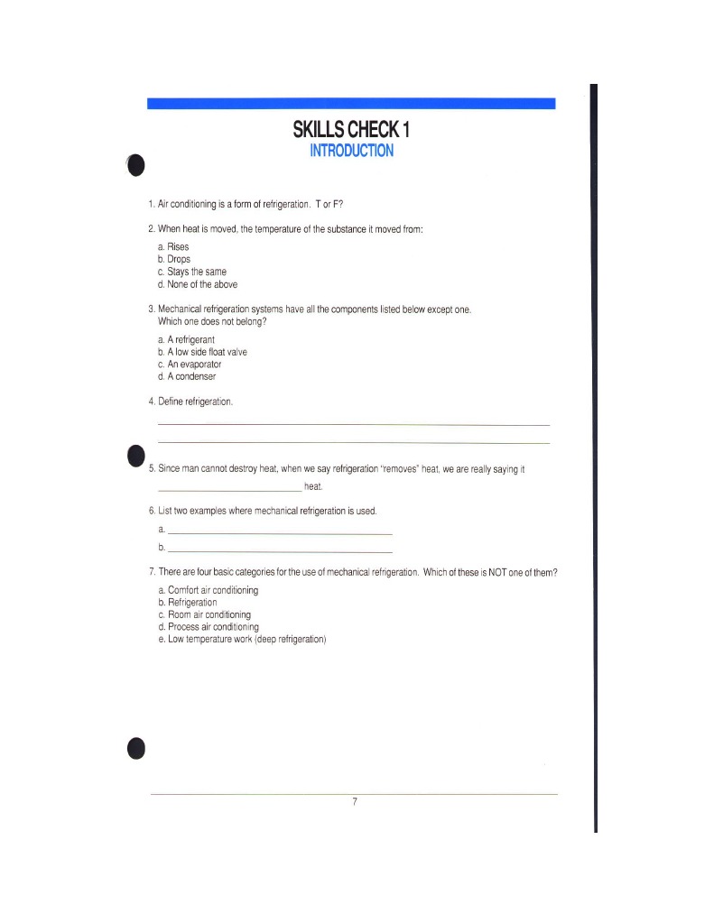 Air Conditioning Question and Answer 1