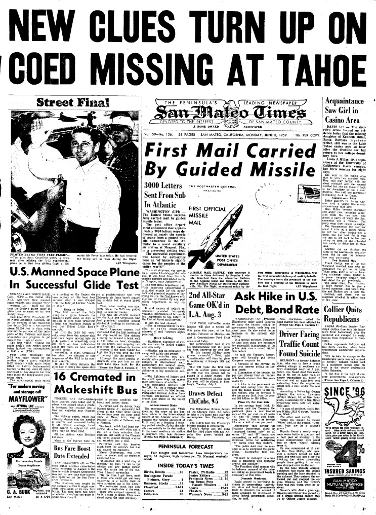 Missle Mail JUNE 8, 1959 | PDF | North American X 15 | Science