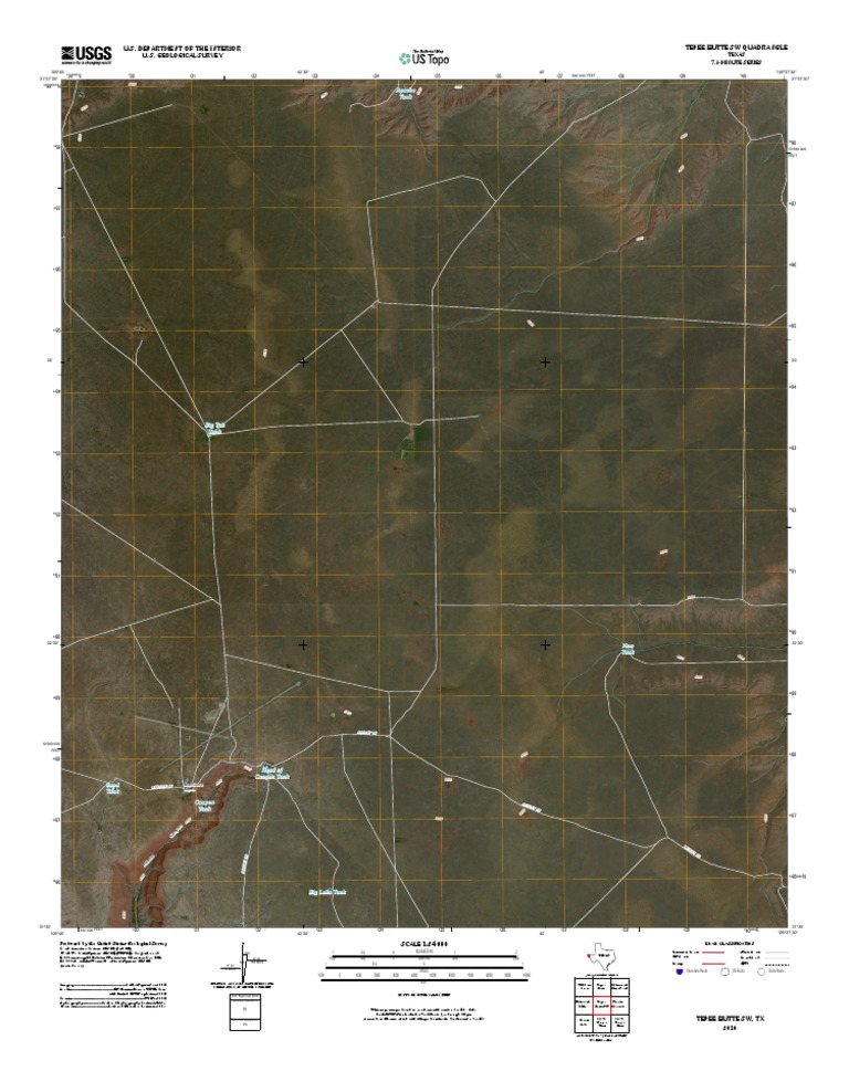 Topographic Map of Tepee Butte SW | PDF