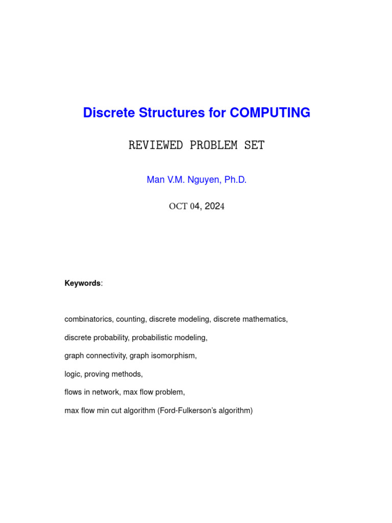 Discretestructures Course Review Dec 2025 | PDF