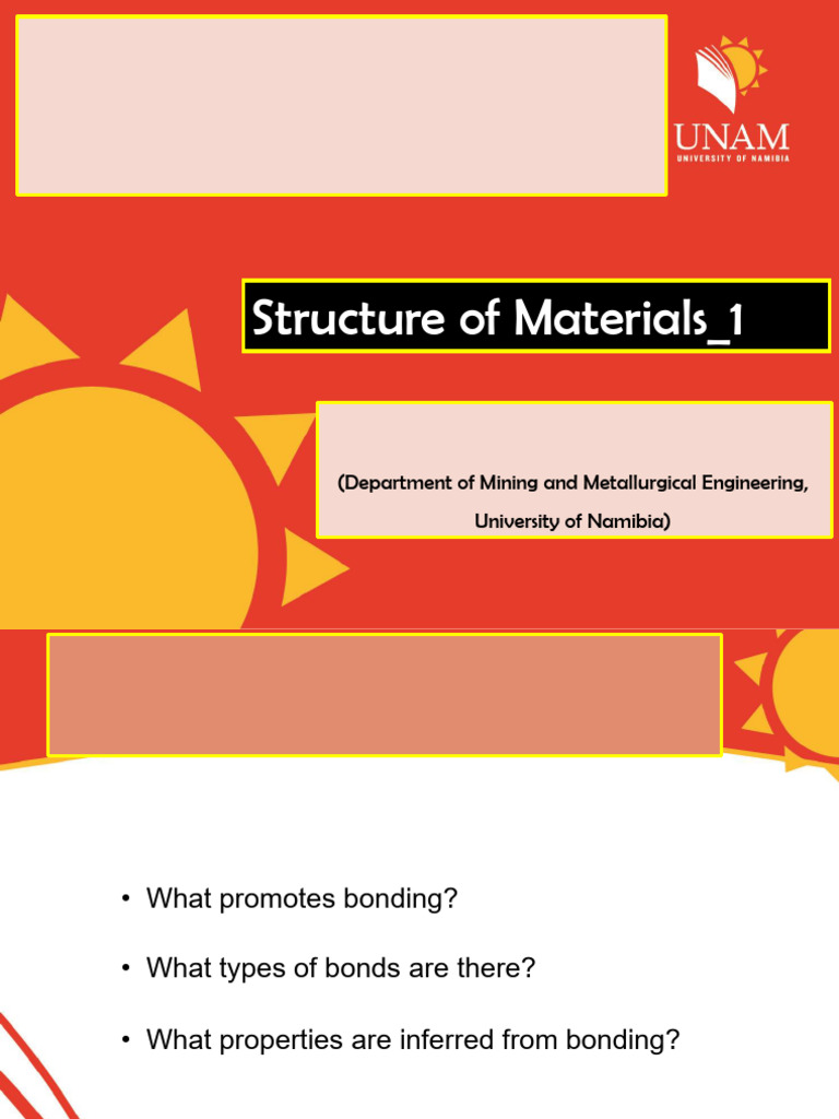 Lecture 02 - Structure of Materials - Part 1B - 2021 | PDF