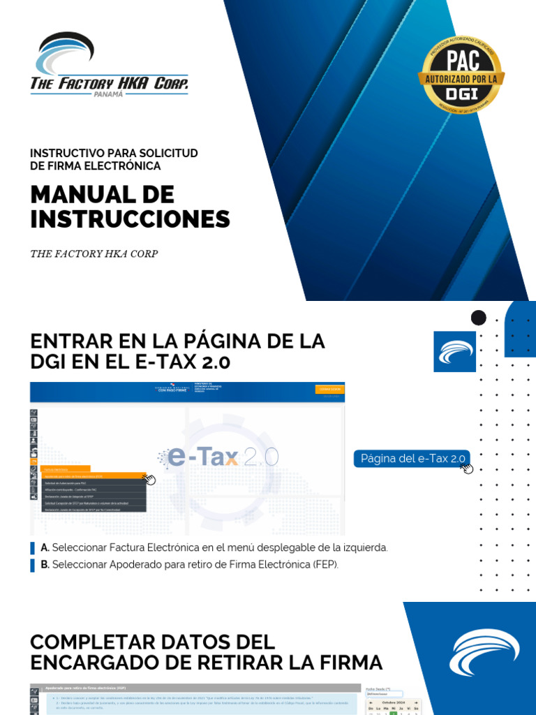 Manual de Apoderado para Firma Electrónica - TFHKA 2025 | PDF