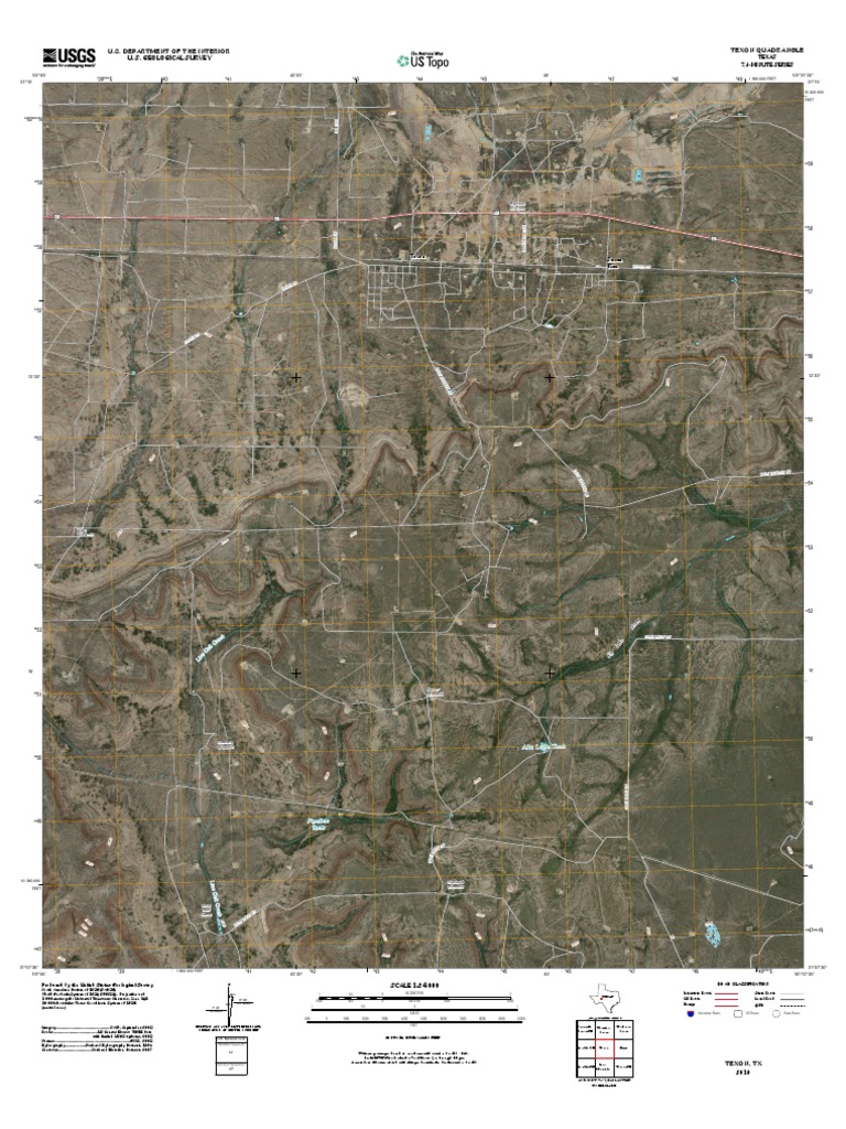 Topographic Map of Texon | PDF | United States Geological Survey ...