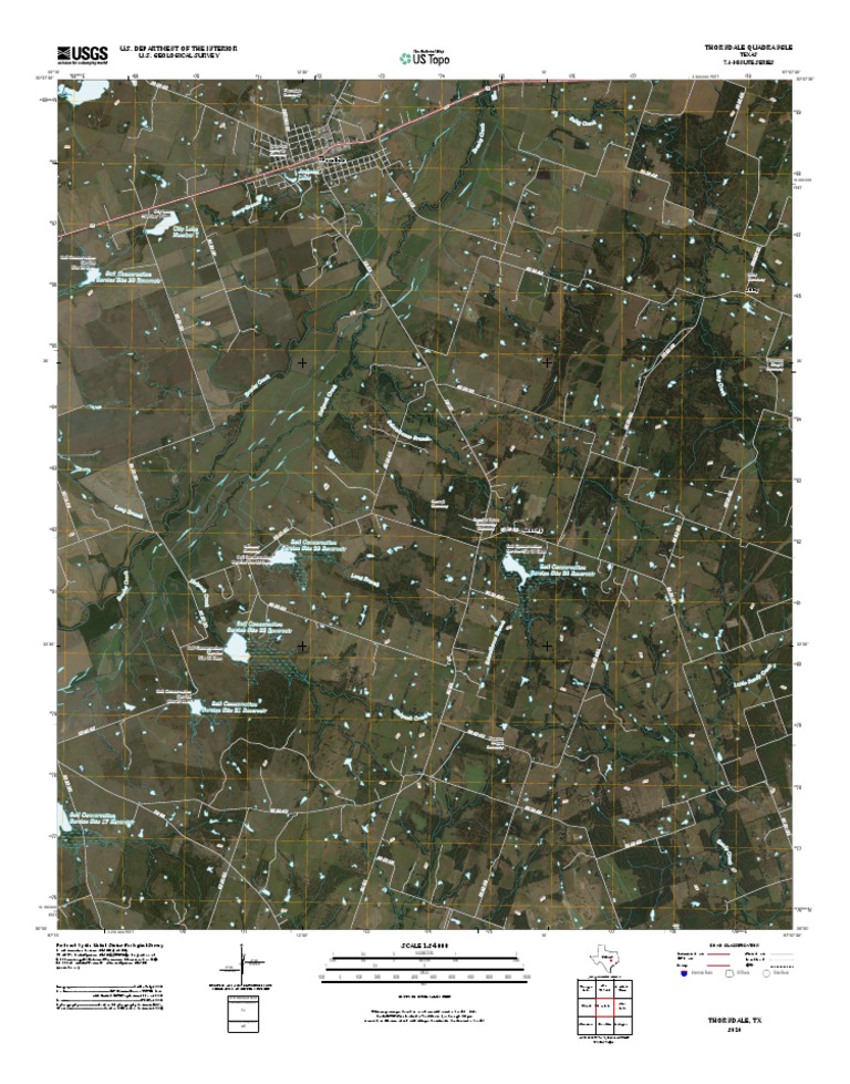 Topographic Map of Thorndale PDF Infographics Cartography