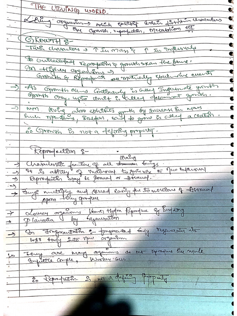 Living World Notes | PDF