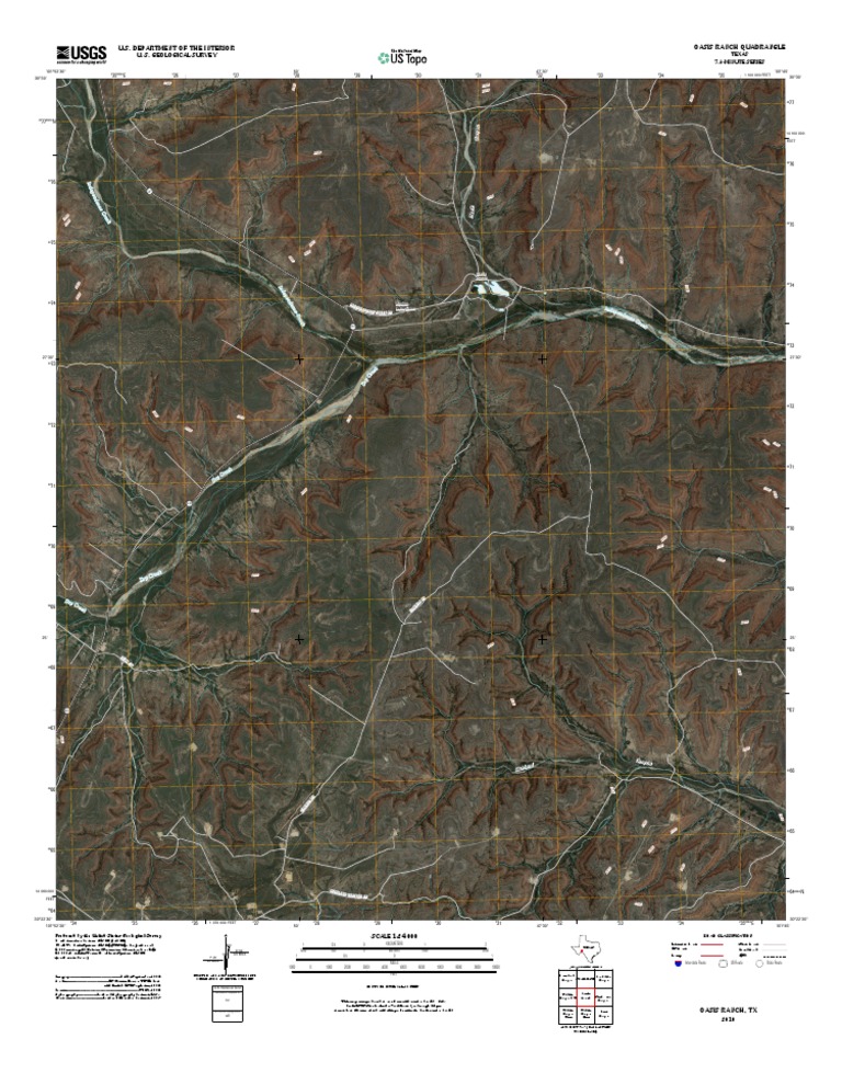 Oasis Ranch Texas Quadrangle Map | PDF | Geomatics | United States ...