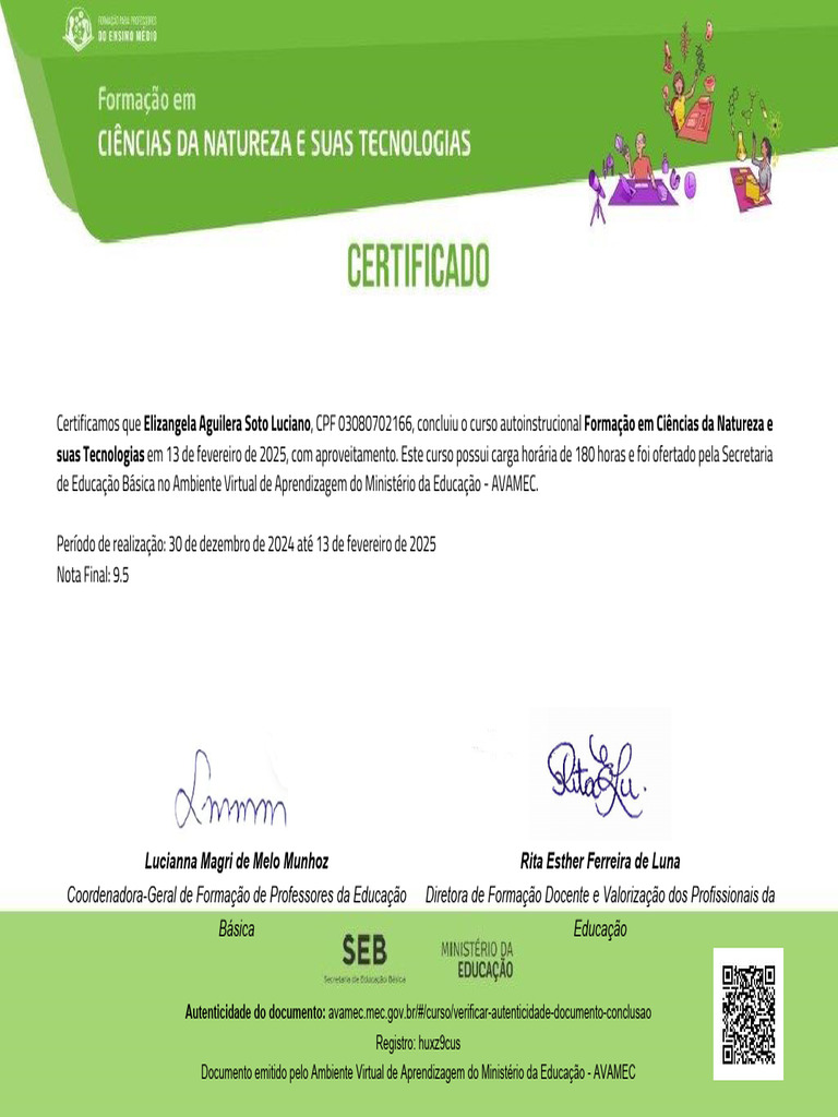 Documento - Formação em Ciências Da Natureza e Suas Tecnologias | PDF