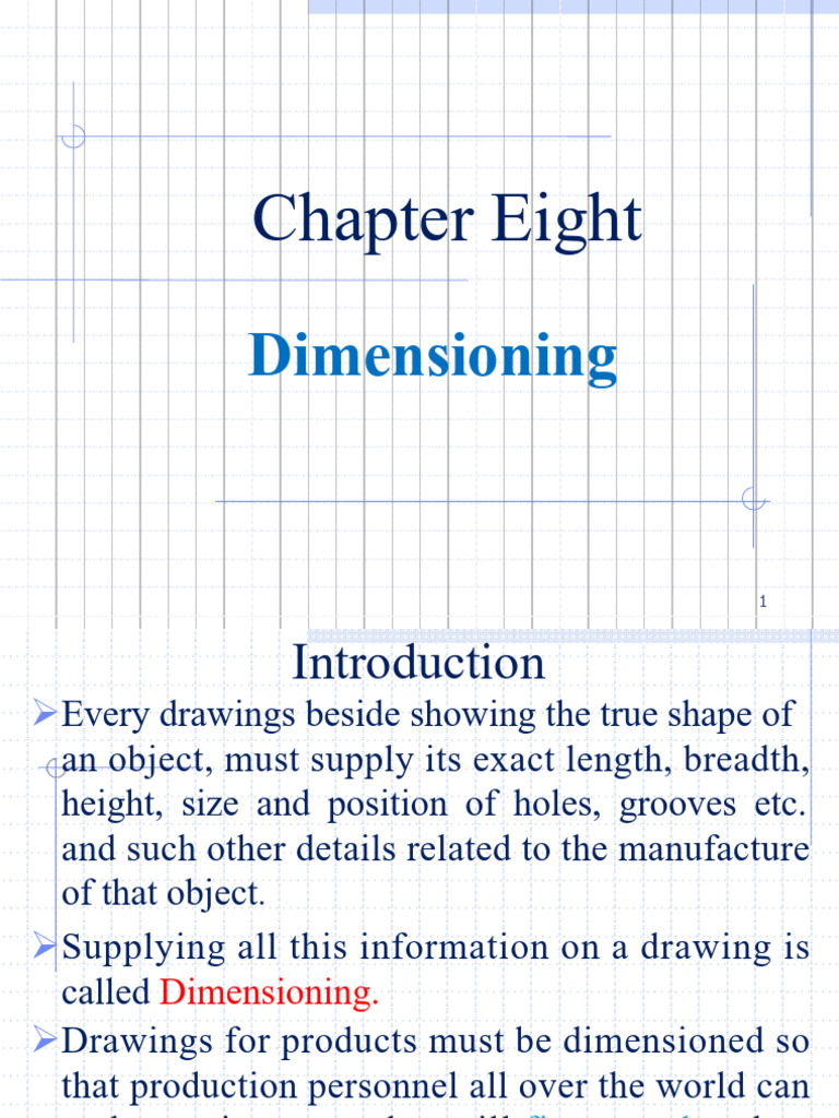 Machine Drawing CHA 8 Dimensioning | PDF | Sphere | Engineering Tolerance