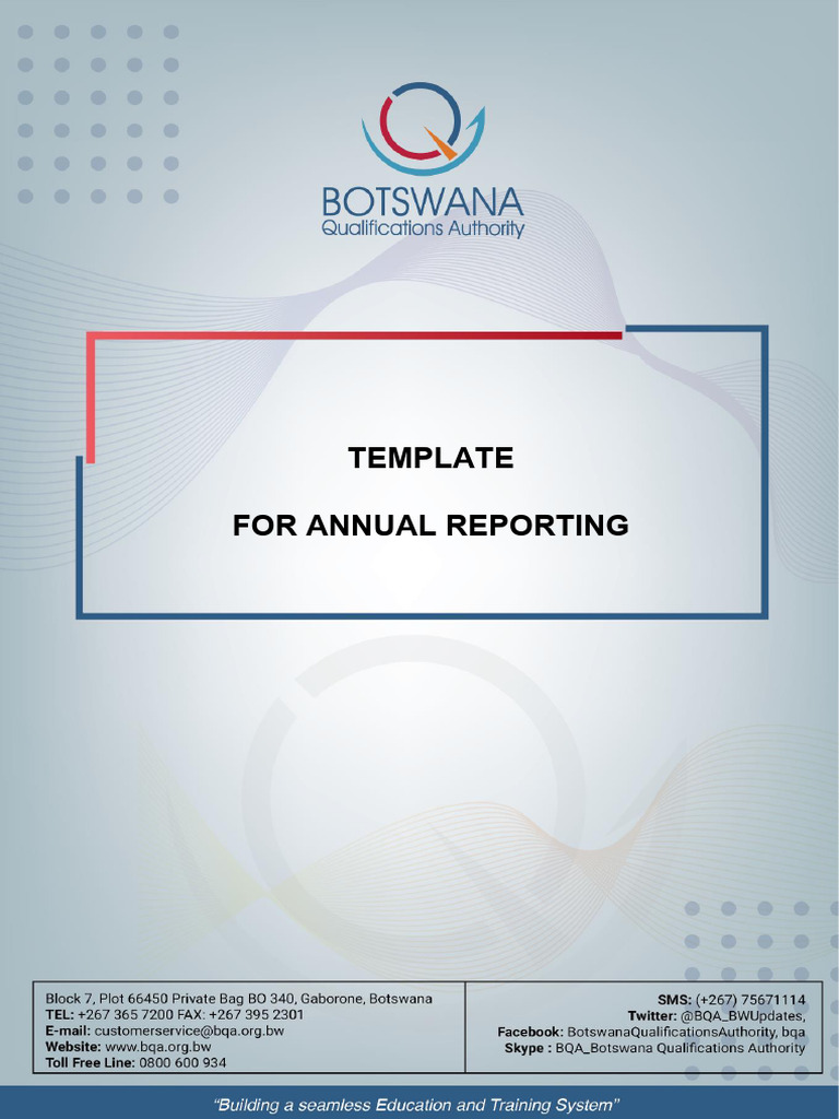 DQA - gd04 Template For Annual Reporting | PDF | Corporate Social ...