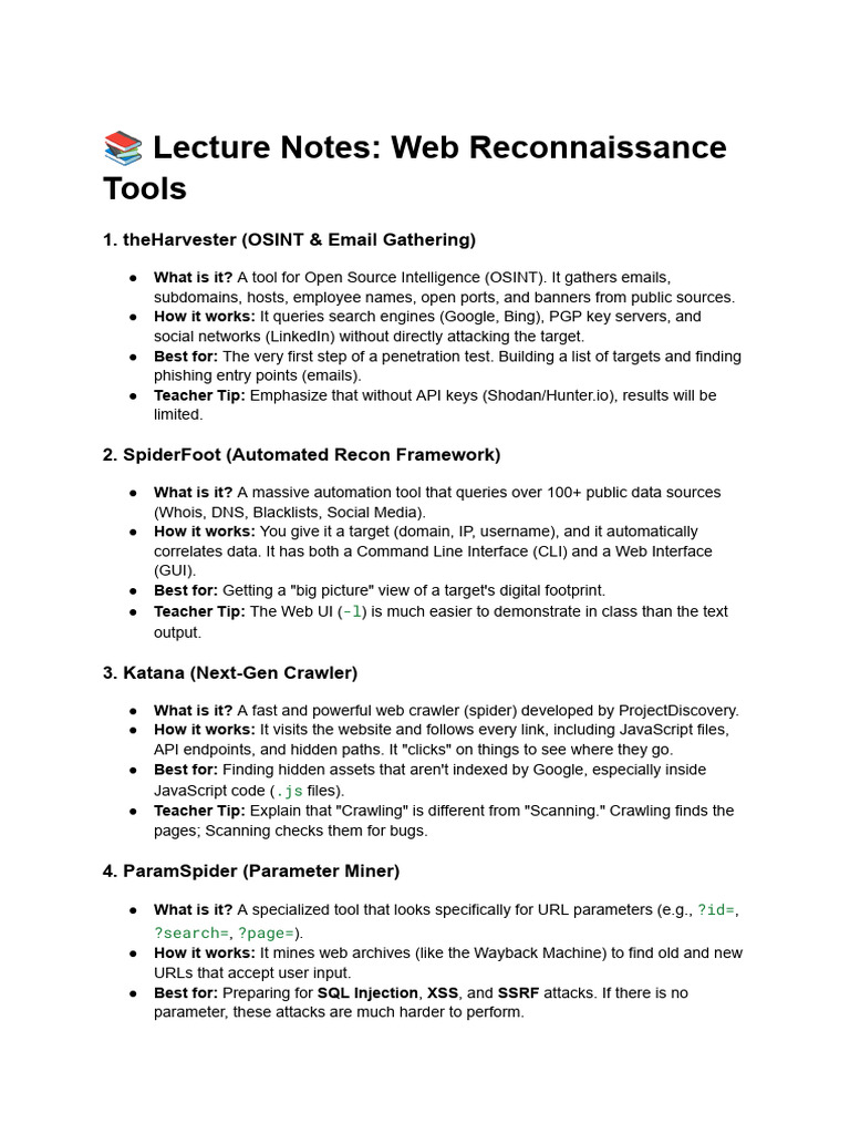 5) Web Reconnaissance | PDF | World Wide Web | Internet & Web
