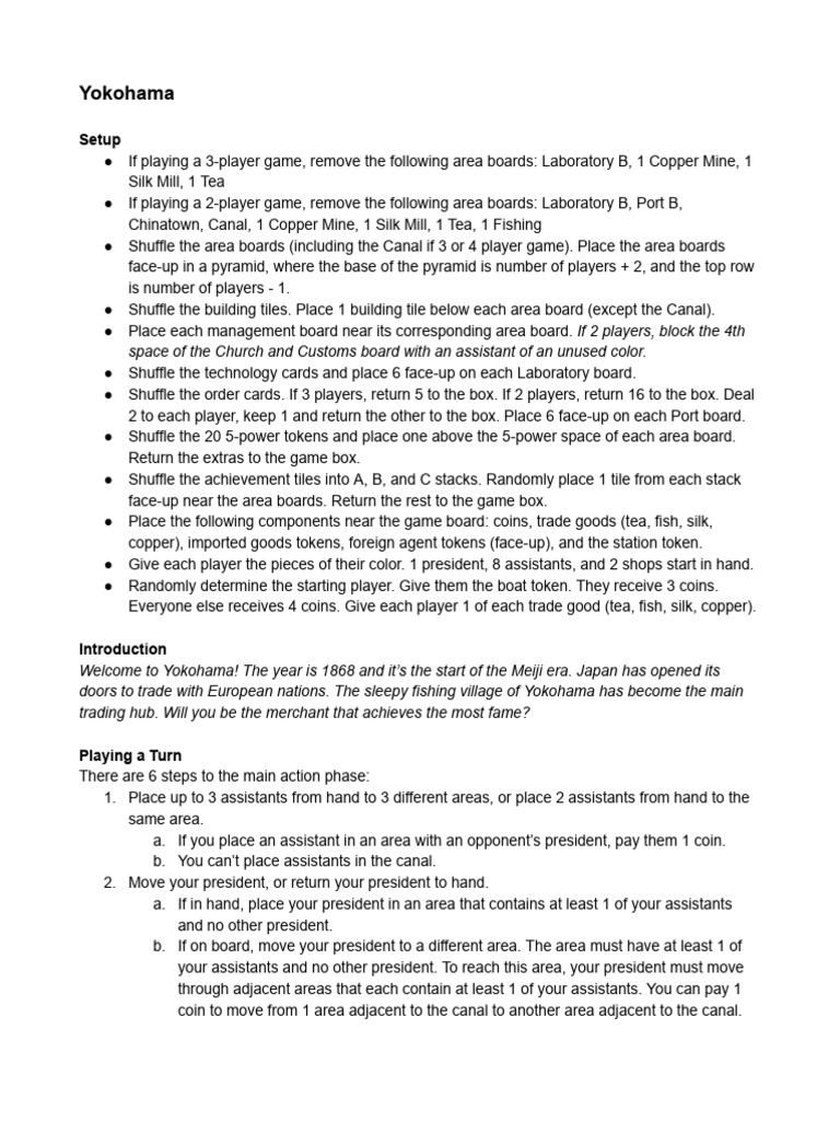Yokohama - Teaching Script | PDF