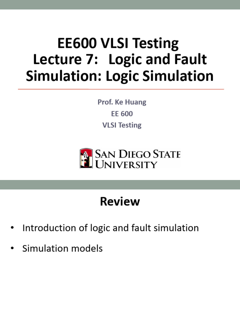 Lecture 7 Logic Sim | PDF | Simulation | Porting
