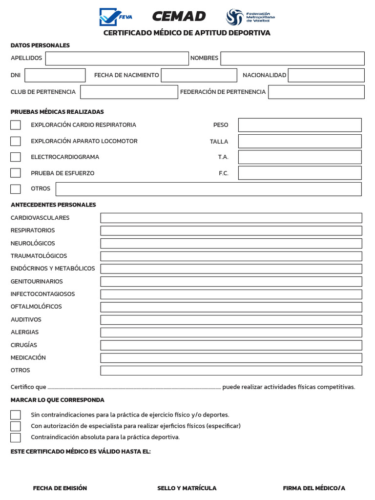Sovoj2ivf9by87u7kh9la6cp-Formulario CEMAD | PDF | Medicina CLINICA ...