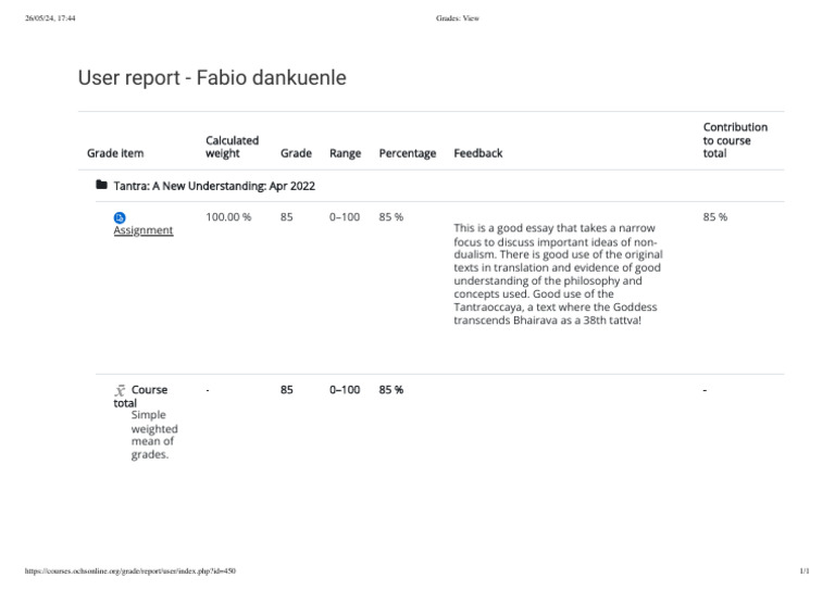 Grades View | PDF