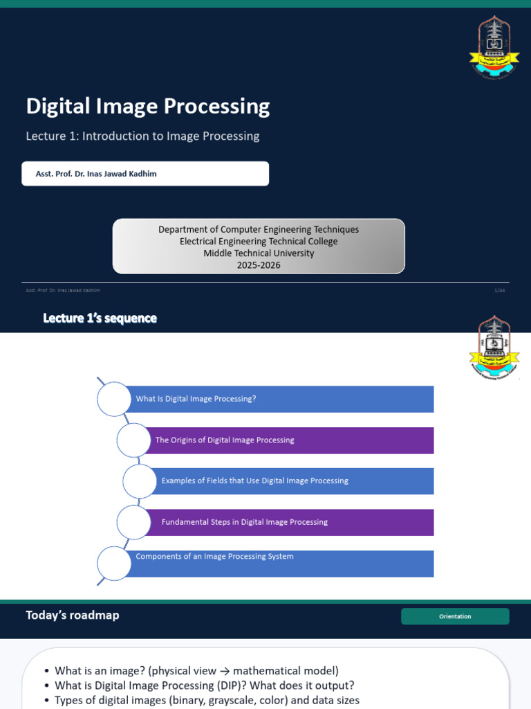 Lecture 1 Introduction To Image Processing | PDF | Image Resolution ...