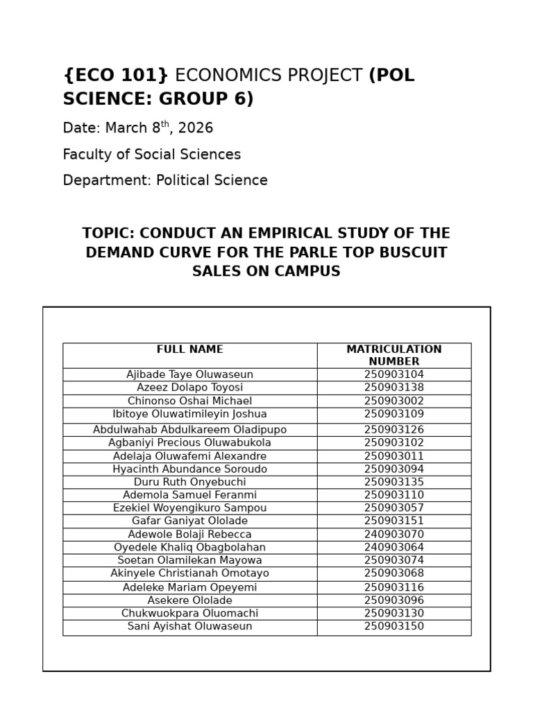 Eco 101 | PDF | Demand | Elasticity (Economics)