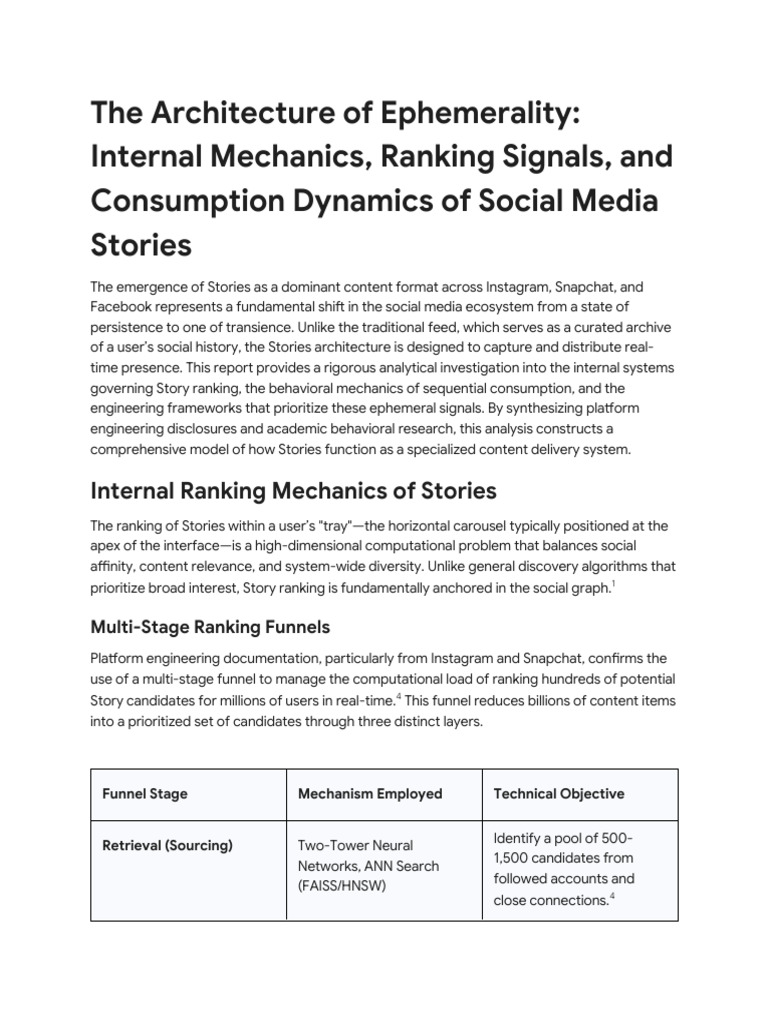 Deep Research - Stories Mechanics | PDF | Cognitive Science | Cognition