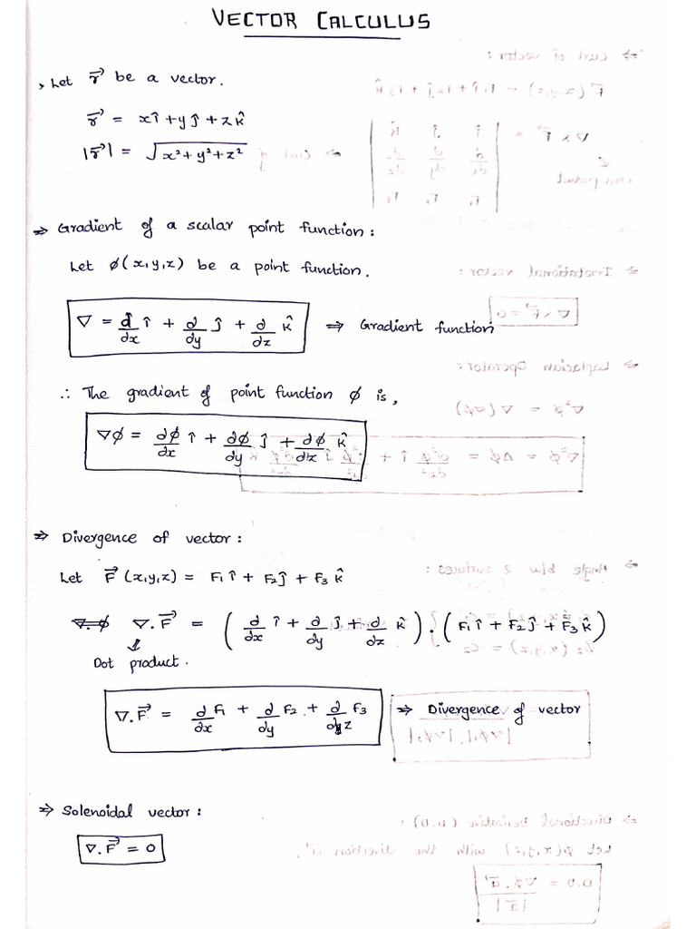 Maths Unit 2 (Vector Calculus) PDF | PDF