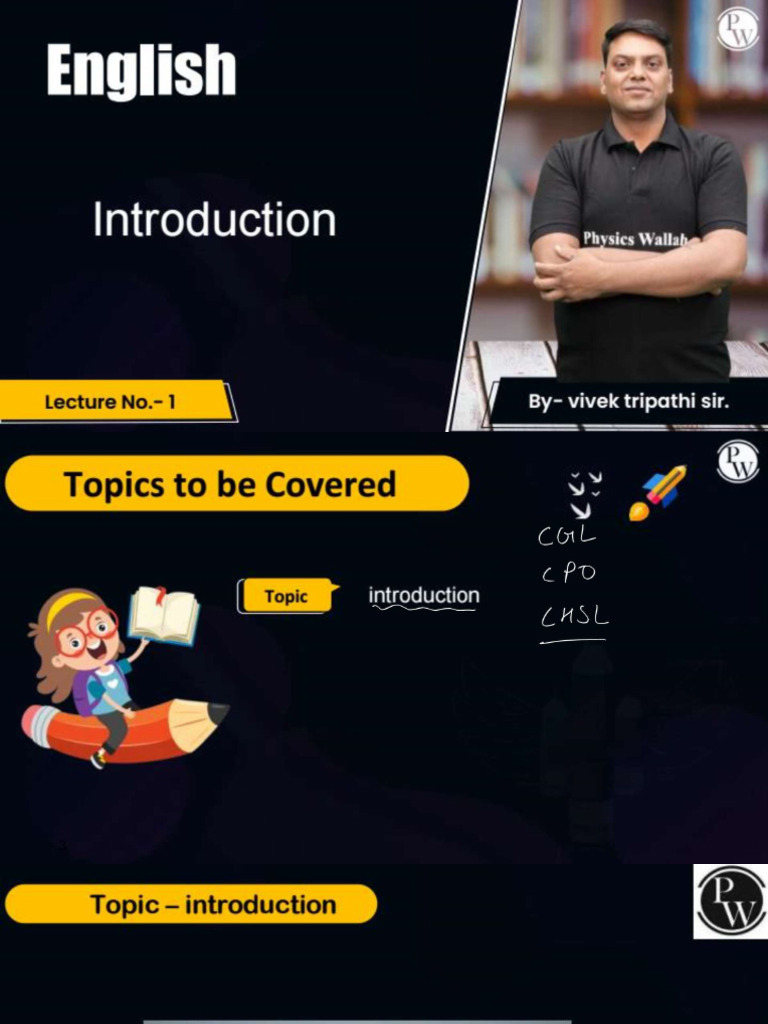 Introduction - Class Notes | PDF