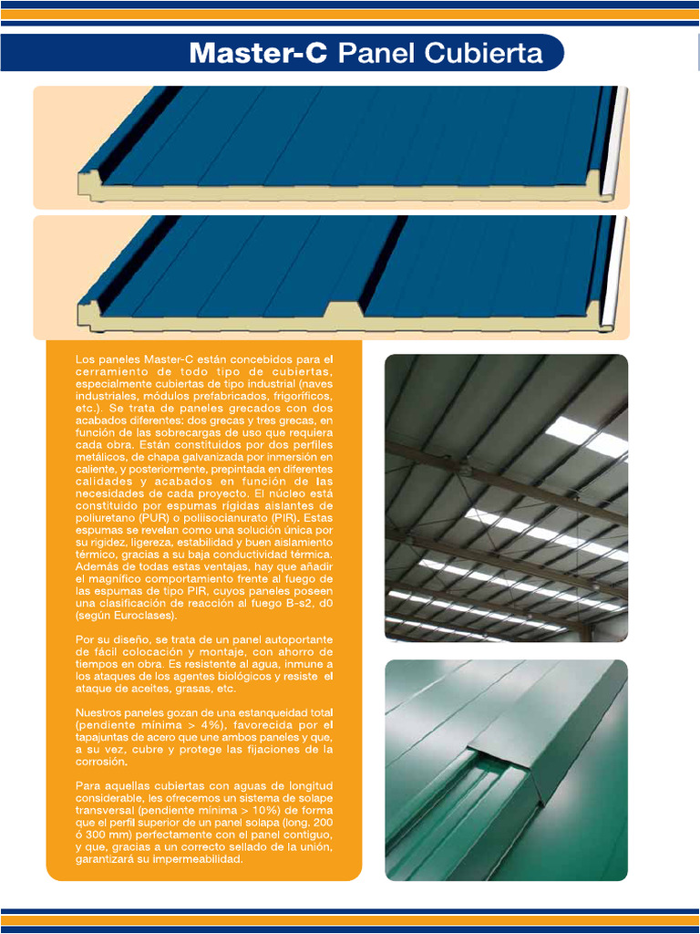 Panel de Techo Master C | PDF