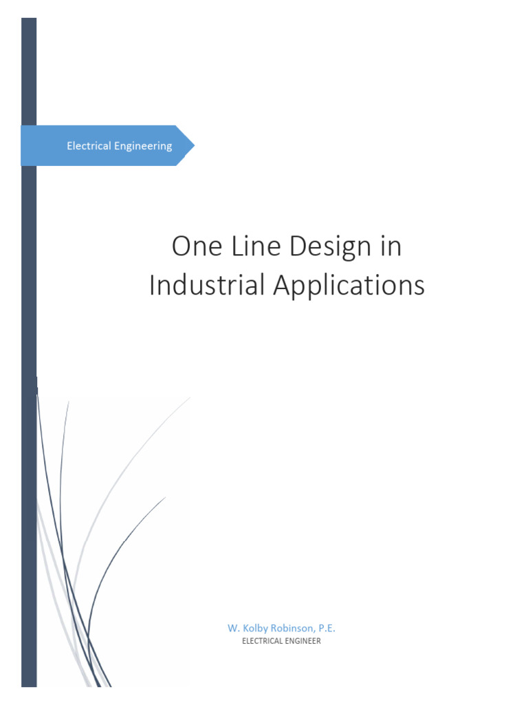 One Line Industrial Design | PDF | Fuse (Electrical) | Transformer