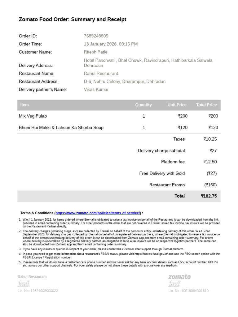 Order - ID - 7685248805 | PDF | Business