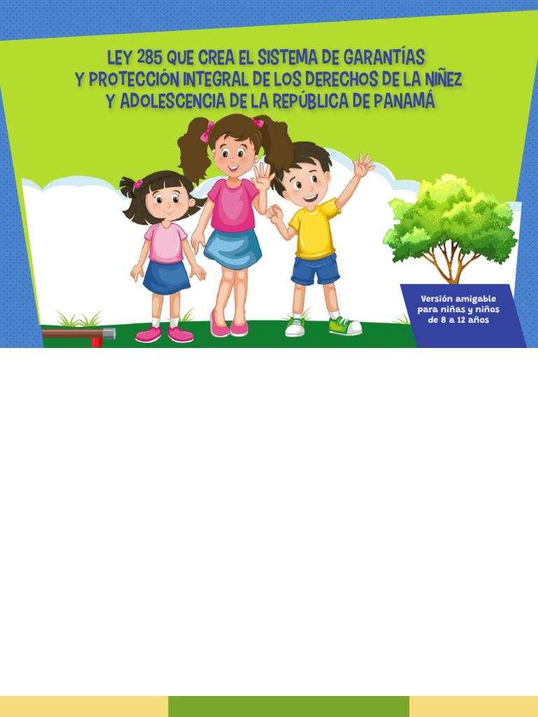 Ley 285 Que Crea El Sistema de Garantias y Proteccion Integral de La ...