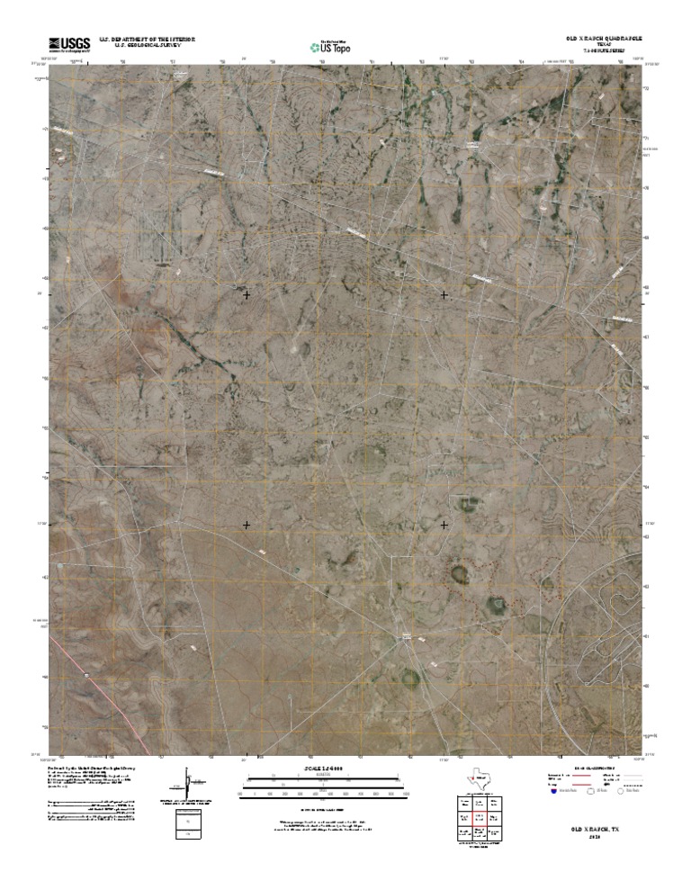 Topographic Map of Old X Ranch | PDF | Home & Garden