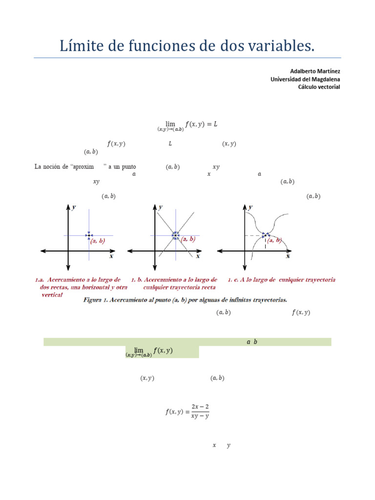 Clase 4 Cálculo Limite Dos Variables | PDF | Límite (Matemáticas ...