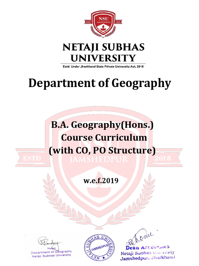 B.A Geo Final | PDF | Geomorphology | Geography