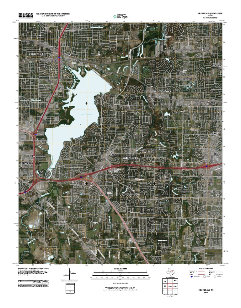 Topographic Map of Kennedale PDF United States Geological Survey