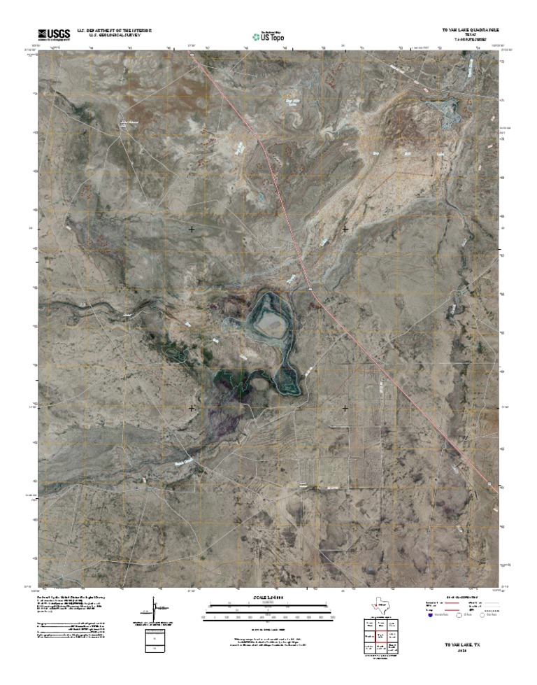 Topographic Map of Toyah Lake | PDF