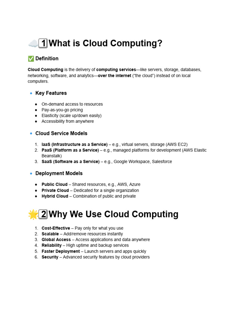 1 What Is Cloud Computing? | PDF | Cloud Computing | Amazon Web Services