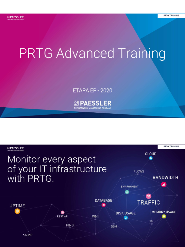 PRTG - Presentación Entrenamiento | PDF | Microsoft Sql Server | Server ...
