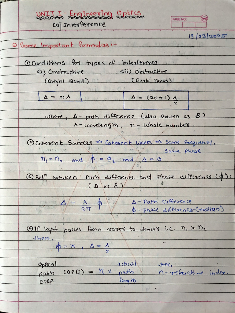 EP Unit 1 ID's Notes | PDF