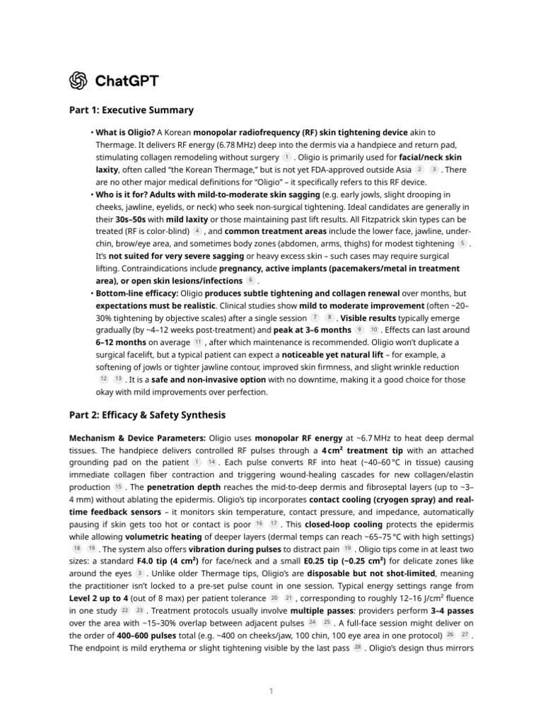 Oligio RF Skin Tightening Review | PDF | Randomized Controlled Trial ...