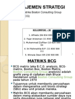 Manajemen Strategi - Presentasi BCG Matrix