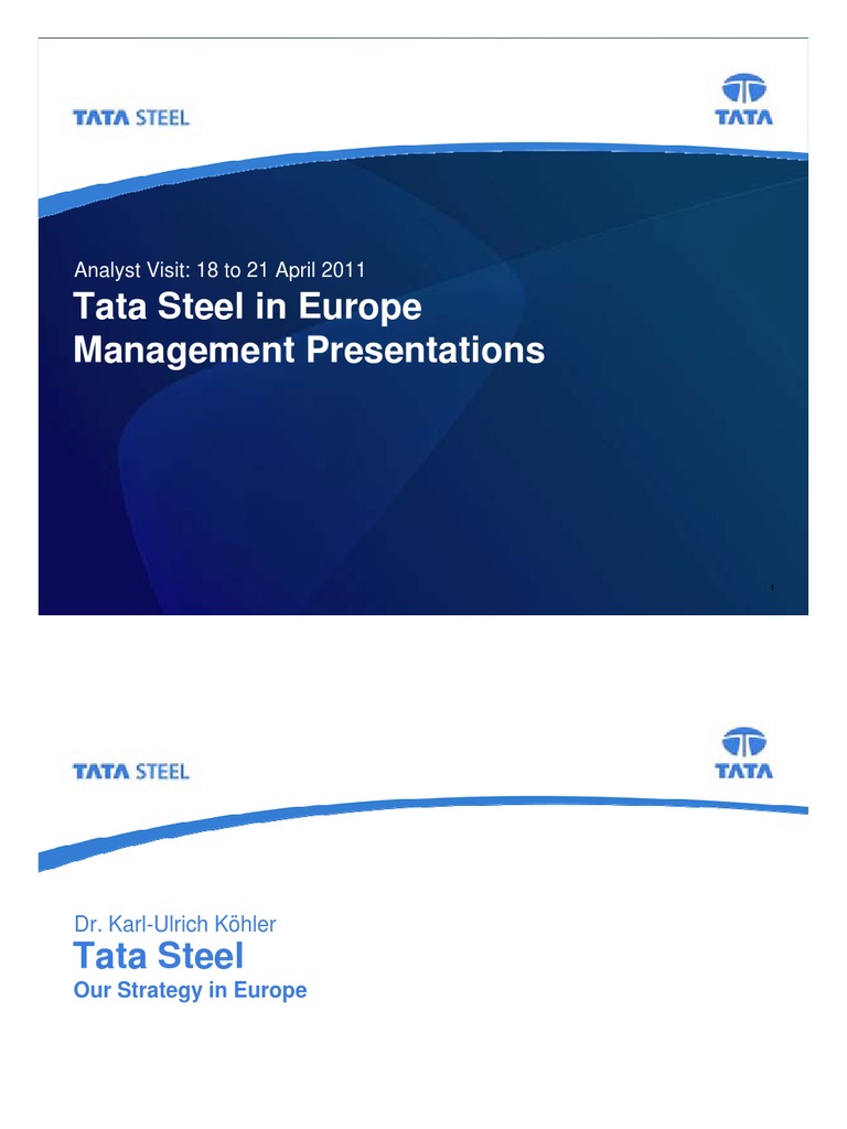 Tata Steel Investor Presentation Apr 2011 | Download Free PDF | Steel ...