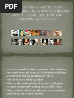 Famous Foreign and Filipino Philisophers. Report in Foe