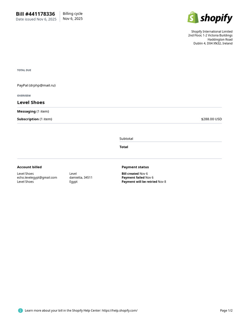 Invoice Fix Messaging | PDF