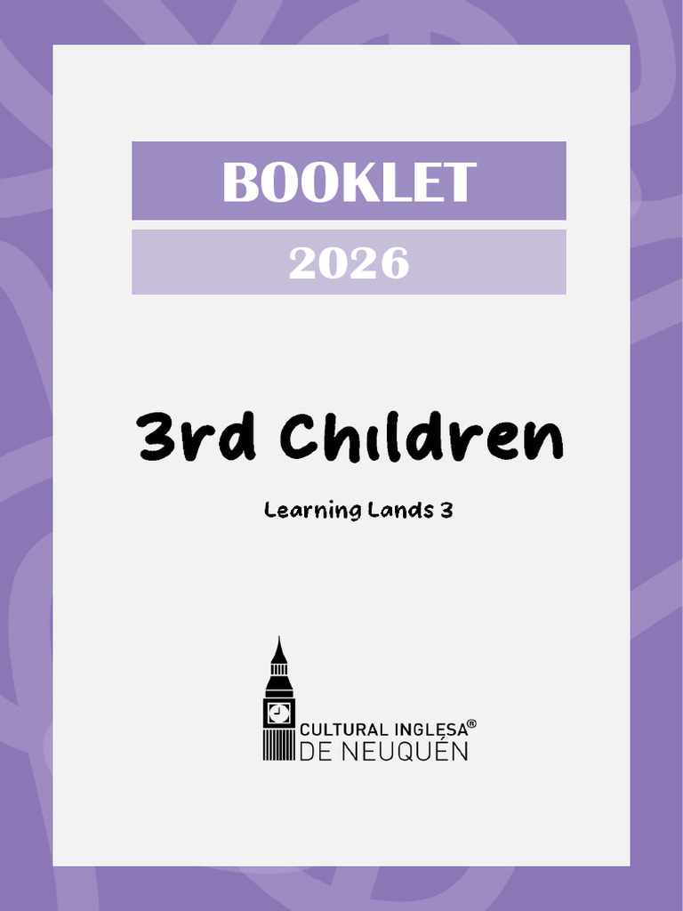 Booklet 3rd Children | PDF | Lunch