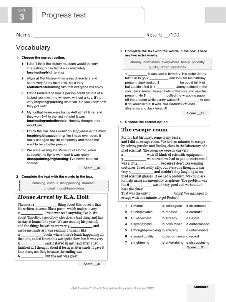 GI B1PLUS U3 Test Standard | PDF | Theory