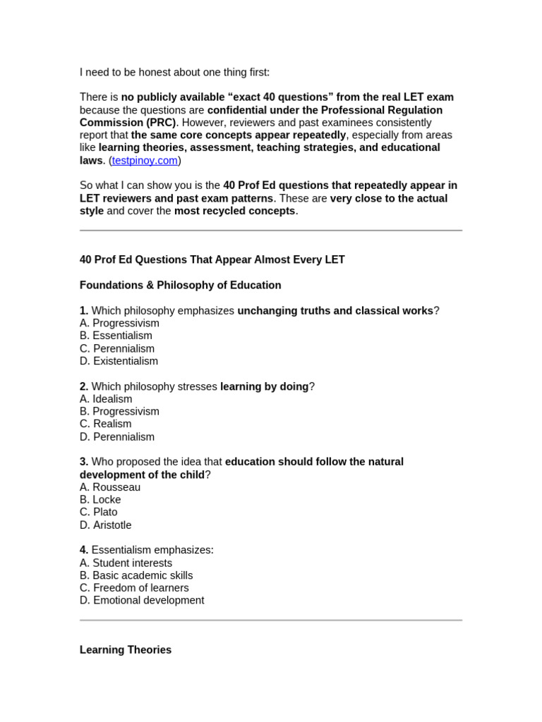 High Yield Questions | PDF | Learning | Educational Assessment