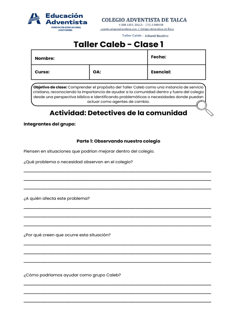 Taller Caleb | PDF