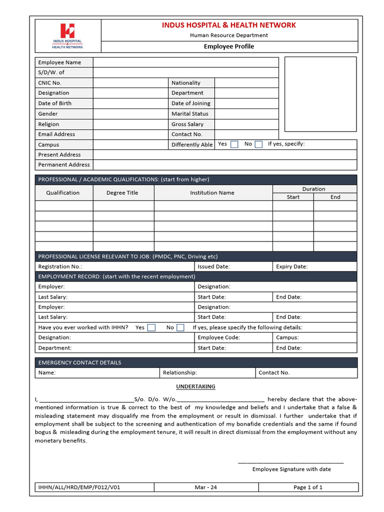 Employee Profile | PDF | Employment | Business