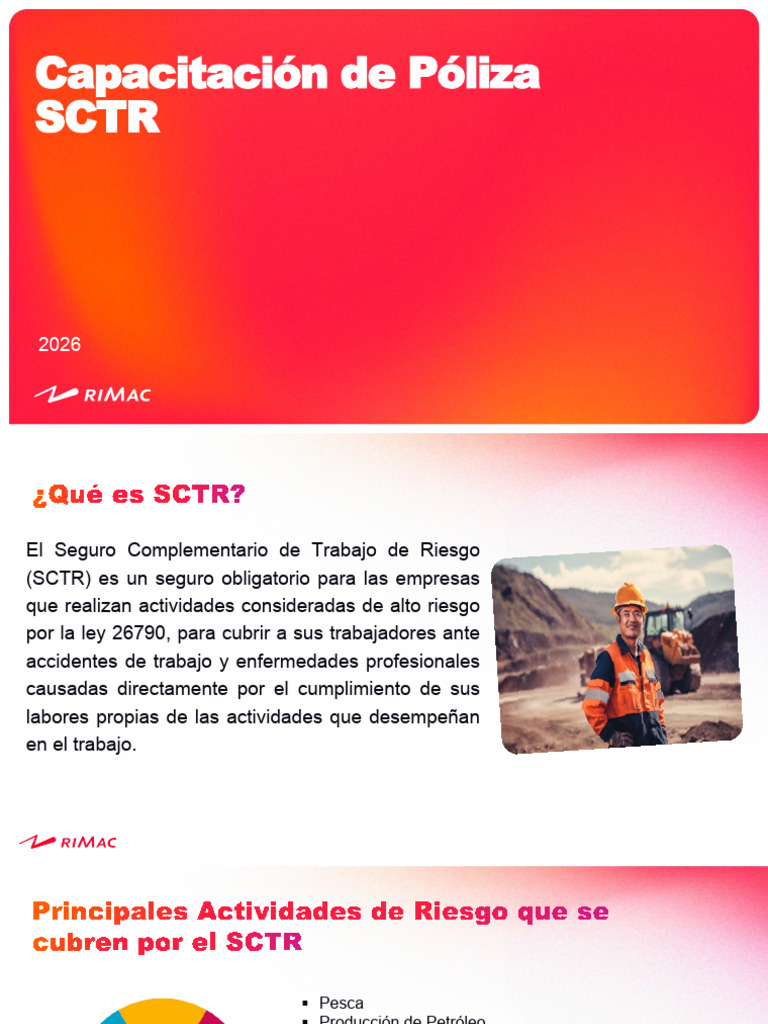 CapacitaciÃ³n SCTR-RIMAC | PDF | Especialidades Medicas | Medicina CLINICA