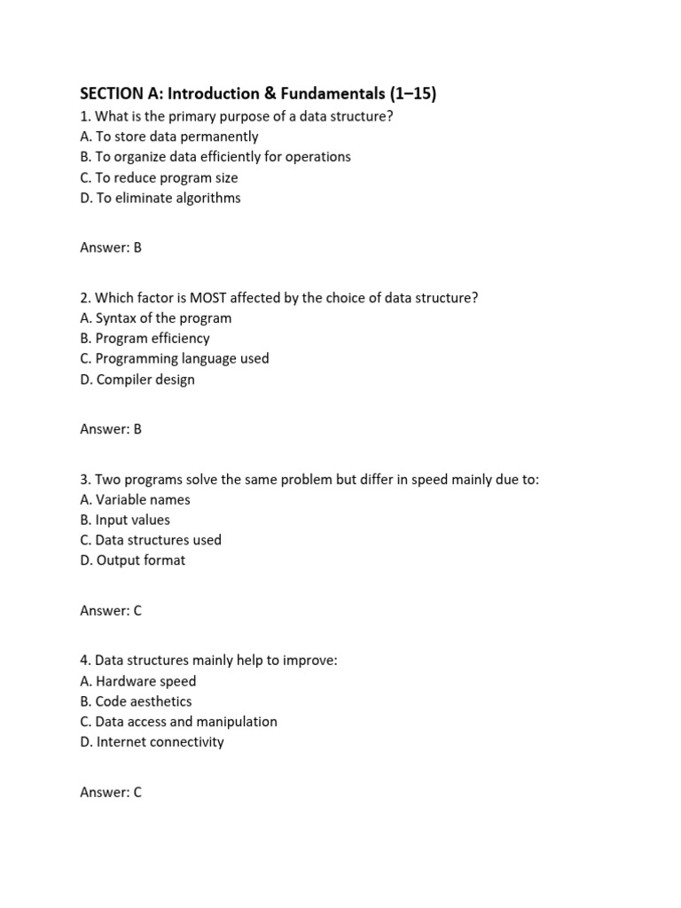 Data Structures Questions - 044915 | PDF | Algorithms | Data Structure