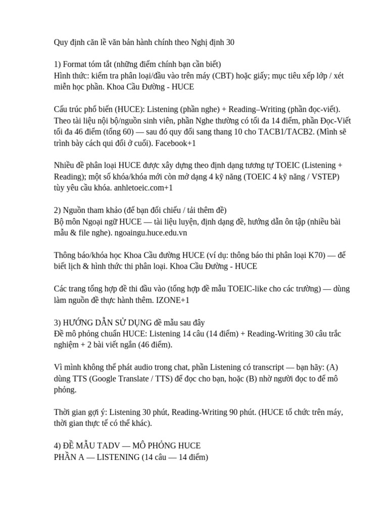De Mau TADV HUCE | PDF