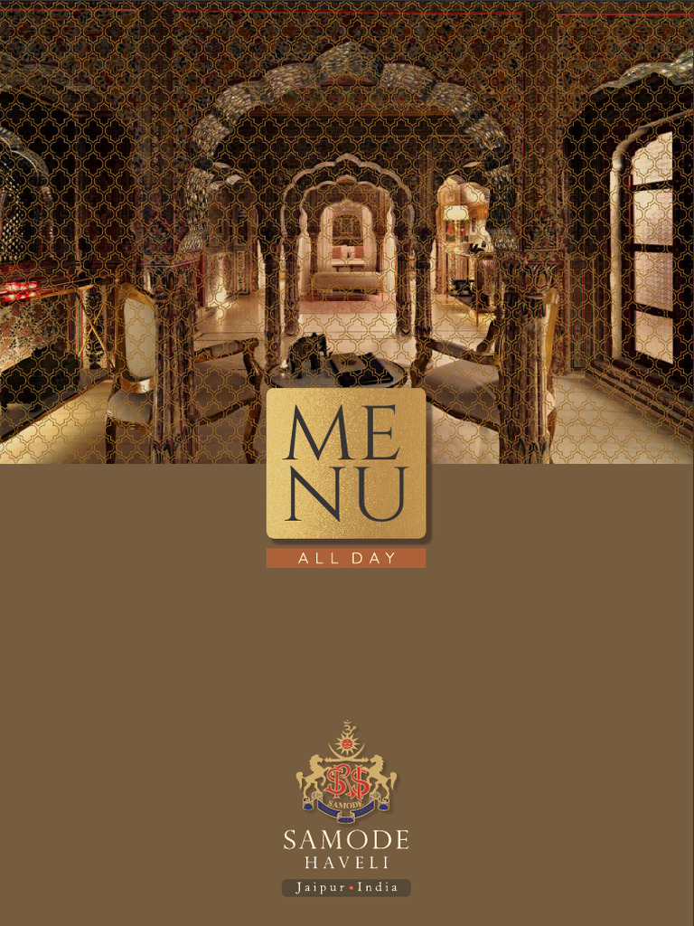 Samode Haveli Menu | PDF